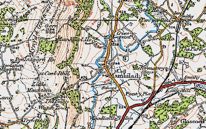 Old map of Mamhilad in 1919