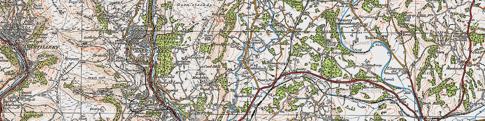 Old map of Mamhilad in 1919