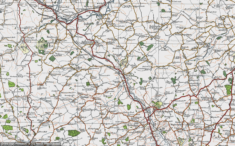 Old Map of Man's Cross, 1921 in 1921