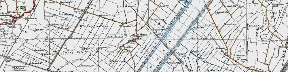 Old map of Bishop's Land in 1920