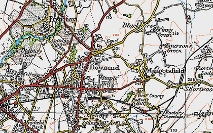 Old map of Mangotsfield in 1919