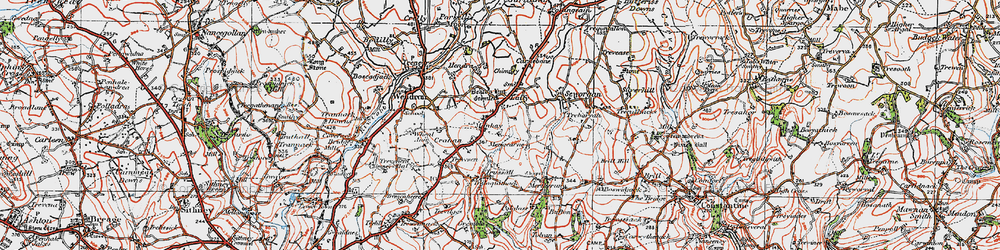 Old map of Beacon Hut in 1919