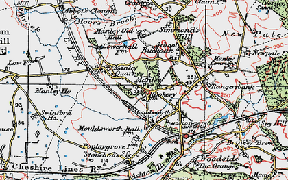Old map of Manley in 1923