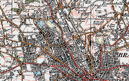 Old map of Manningham in 1925