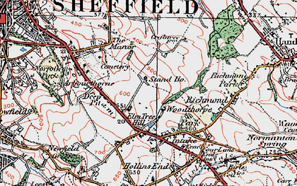 Old map of Manor Estate in 1923