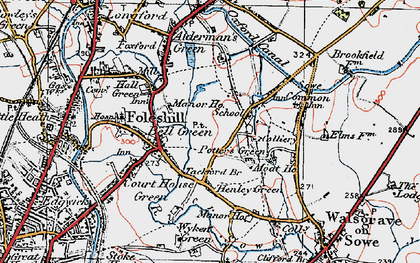 Old map of Manor House in 1920