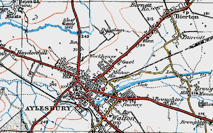 Old map of Manor Park in 1919