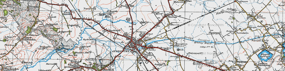 Old map of Manor Park in 1919