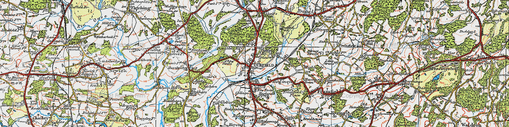 Old map of Manor Park in 1920