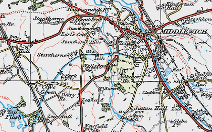 Old map of Manor Park in 1923