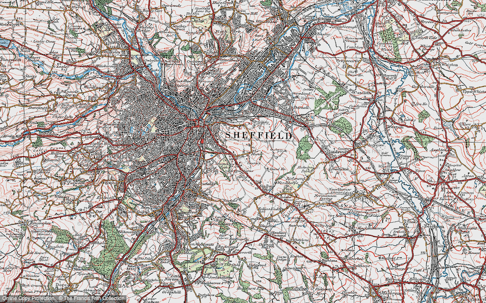 Old Map of Manor Park, 1923 in 1923