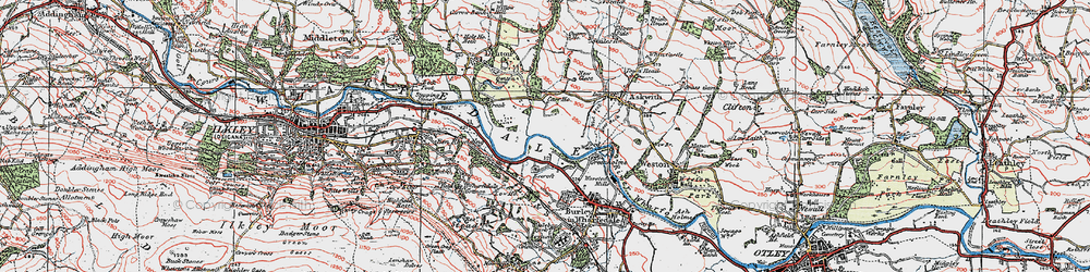 Old map of Manor Park in 1925