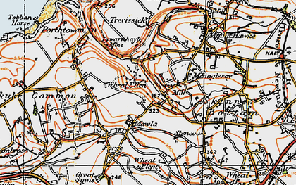 Old map of Manor Parsley in 1919