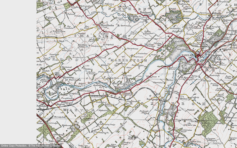 Old Map of Manorhill, 1926 in 1926