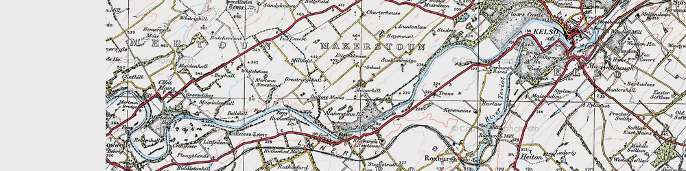 Old map of Manorhill in 1926