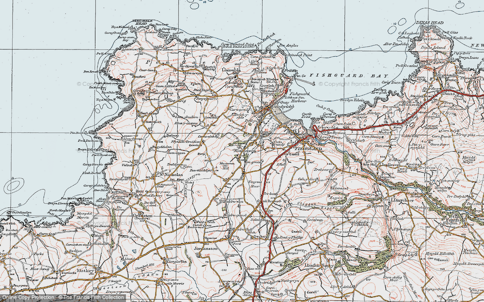 Old Map of Manorowen, 1923 in 1923