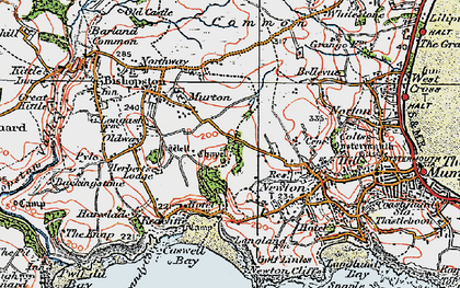 Old map of Manselfield in 1923