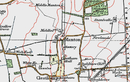Old map of Black Wall Nook in 1923