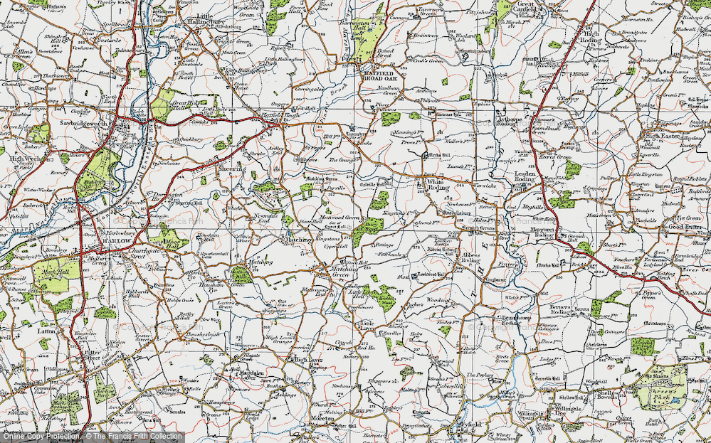 Old Map of Manwood Green, 1919 in 1919