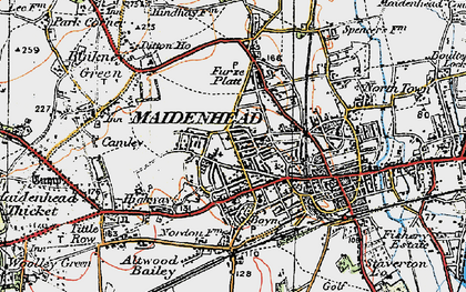 Maidenhead Photos Maps Books Memories Francis Frith   Map Of Maidenhead Pop771997 Index Map 