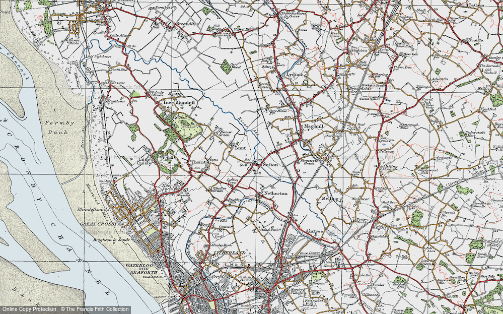 Old Maps Of Sefton Francis Frith   Map Of Sefton Pop827401 Large 