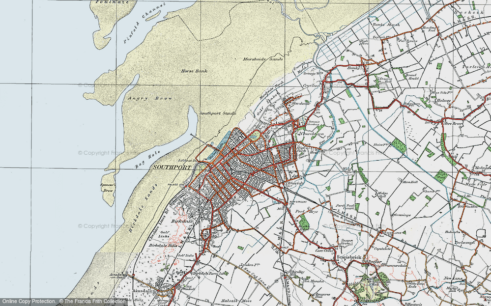 Old Maps Of Southport Francis Frith   Map Of Southport Pop835774 