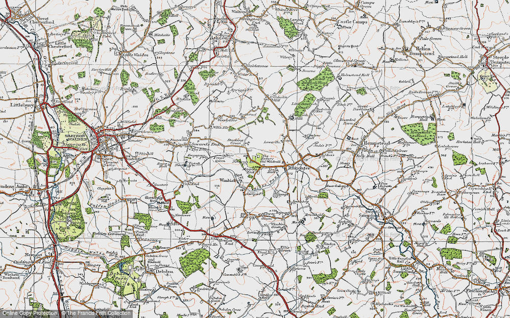 Old Map of Maple End, 1920 in 1920