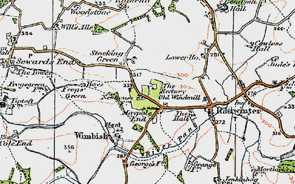 Old map of Maple End in 1920