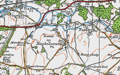 Old map of Mapledurwell in 1919