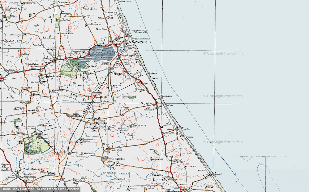 Old Map of Mappleton, 1924 in 1924