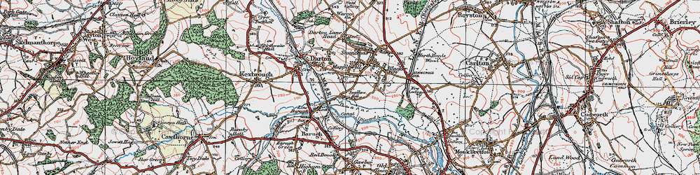 Old map of Mapplewell in 1924