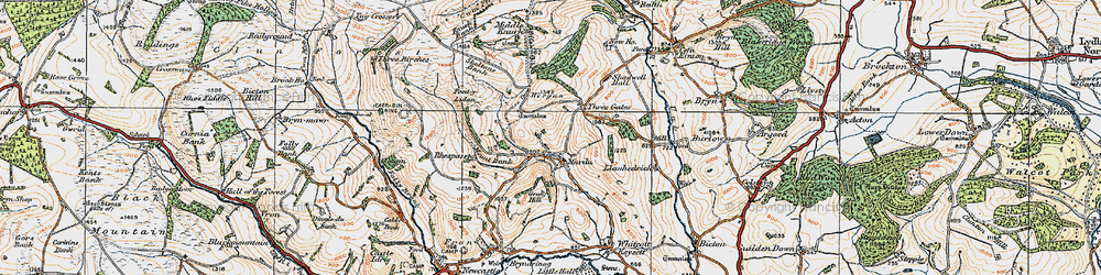 Old map of Mardu in 1920