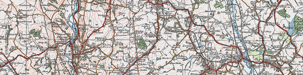 Old map of Marehay in 1921