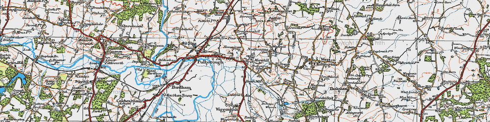 Old map of Marehill in 1920