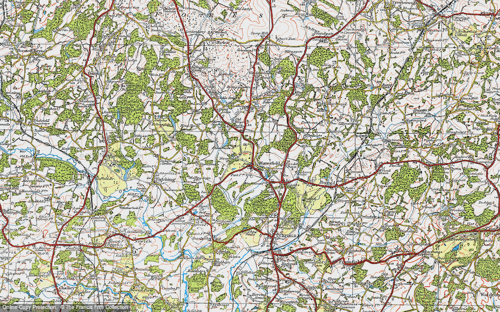 Old Map of Maresfield Park, 1920 in 1920