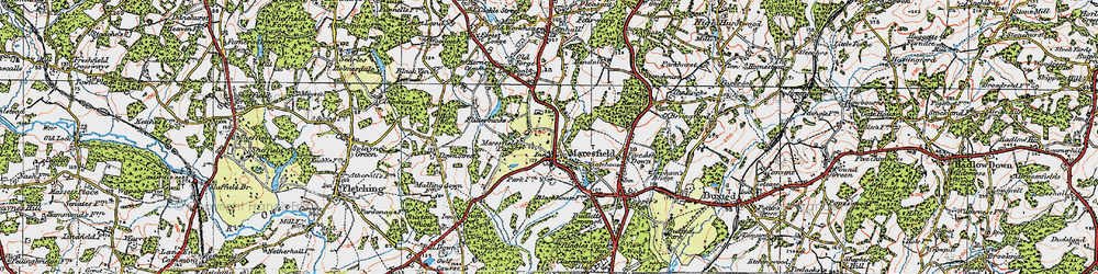 Old map of Maresfield Park in 1920