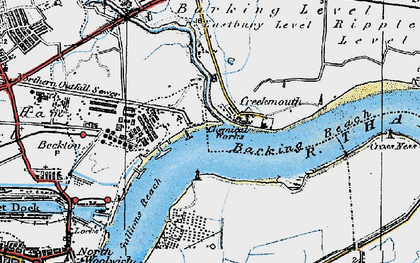 Old map of Margaret in 1920