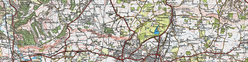 Old map of Margery in 1920