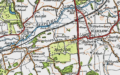 Old map of Mark Hall North in 1919