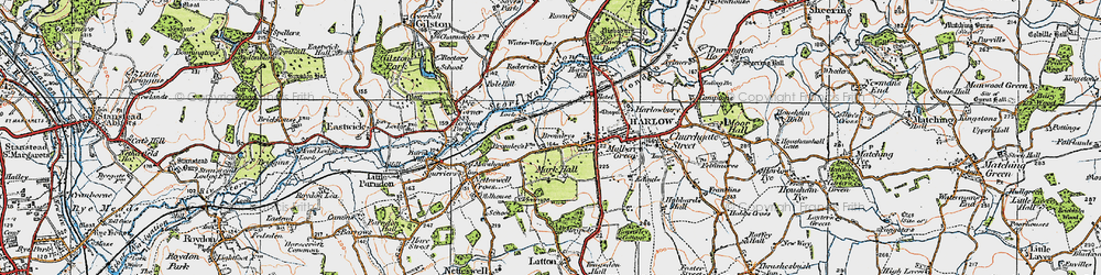 Old map of Mark Hall North in 1919