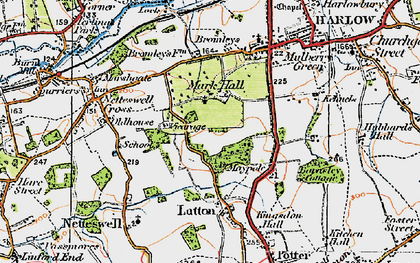 Old map of Mark Hall South in 1919