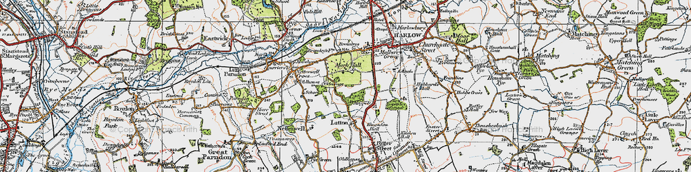 Old map of Mark Hall South in 1919