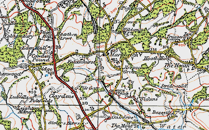 Old map of Markbeech in 1920