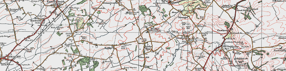 Old map of Benniworth Grange in 1923