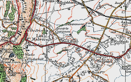 Old map of Marl Bank in 1920