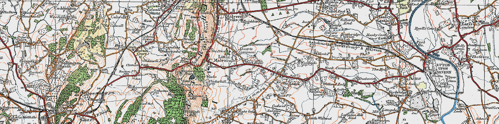 Old map of Marl Bank in 1920