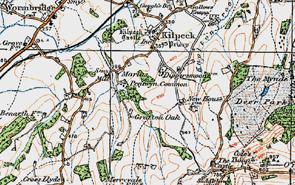 Old map of Marlas in 1919
