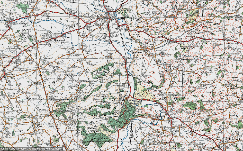 Old Map of Marlbrook, 1920 in 1920