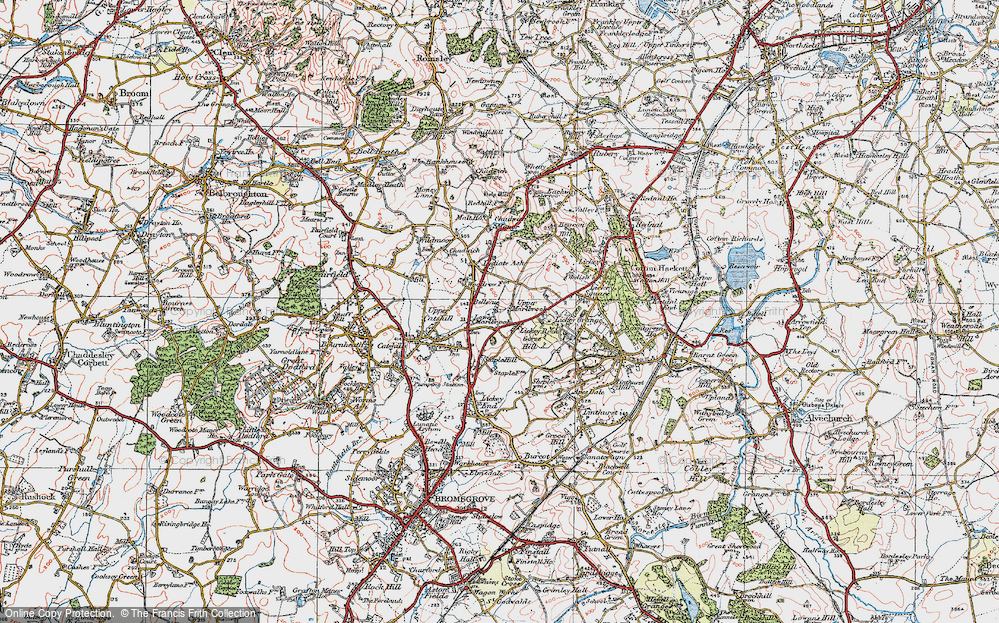 Old Map of Marlbrook, 1921 in 1921