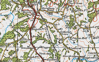 Old map of Marle Green in 1920